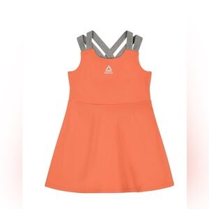 Reebok Vibrant Orange Dress with Gray Straps